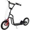 HOMCOM Adjustable Kids Kick Scooter with Inflatable Wheels - Black Style!