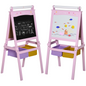 Creative Kids Double-Sided Art Easel with Paper Roll & Chalkboard