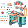 Deluxe 50-Piece Kids Kitchen Play Set with Interactive Trolley & Accessories!