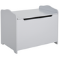 Charming Grey 40x60cm Kids Toy Storage Box - Safe, Sturdy & Stylish Organizer!