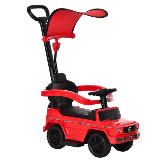 Premium Mercedes-Benz G350 3-in-1 Kids Ride-on Stroller Car - Red