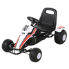 Child's Racing-Style Pedal Go Kart w/ Brake Gears Steering Wheel Seat