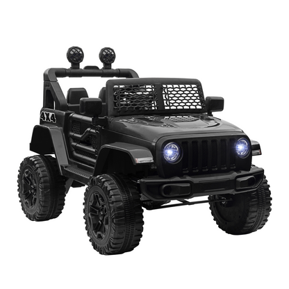 FunMax 12V Kids Electric Off-Road Ride-On Truck with Remote Control – Black