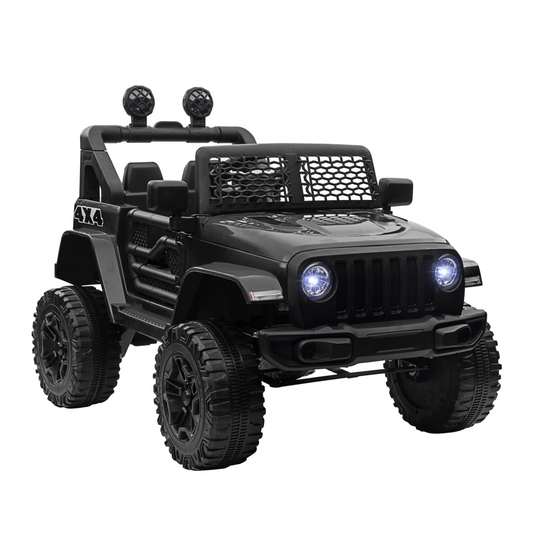 FunMax 12V Kids Electric Off-Road Ride-On Truck with Remote Control – Black